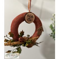 Kopogtató koszorú ősz 25 cm alapra 