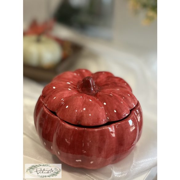 Tök kerámia 11 cm magenta festett