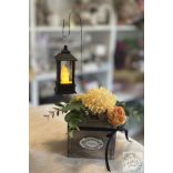 Őszi LED-és asztaldísz 9*9 cm