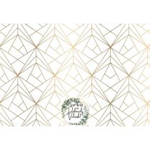   Fotófal bérelhető fehér alapon geometrikus mintás 10.000 Ft/db vinyl