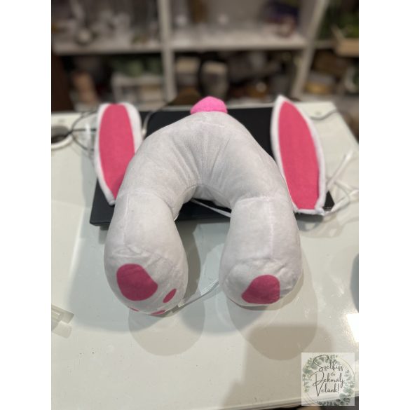 Nyuszi popo popi popsi 28 cm fehér pink