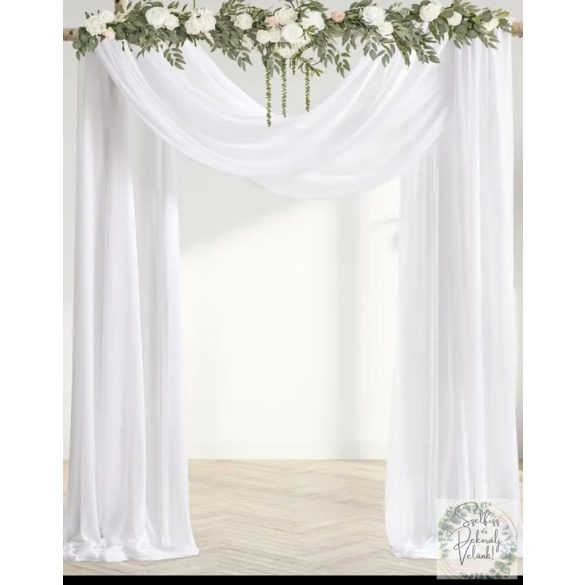 Organza 78 cm * 8 m fehér
