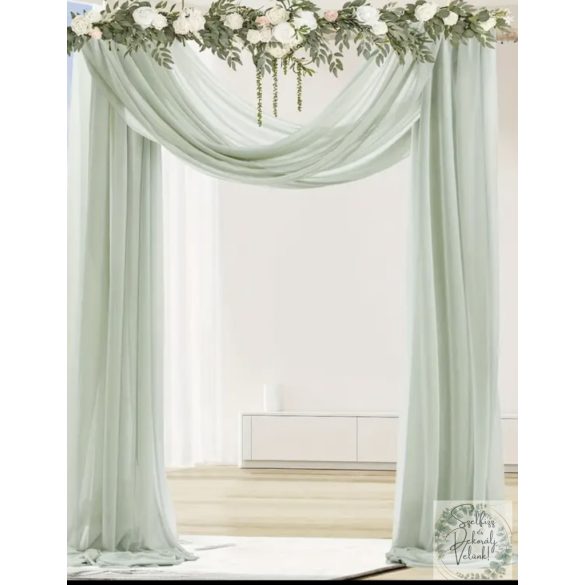Organza 78 cm * 8 m zsálya világos zöld menta