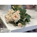 Rózsabimbó csokor 7 ágú 31 cm barack