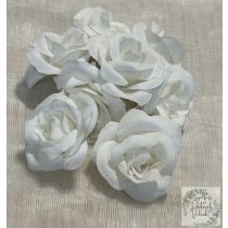 Rózsa fej 5 cm fehér angyalrózsa