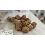 Rózsa fej 3 cm őszi sárgás