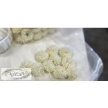 Krizantém fej  mini 4 cm törtfehér