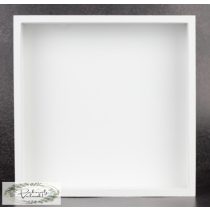 Doboz képkeret 25*25*5  cm fehér