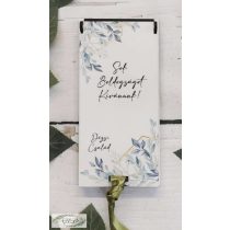   Pénzátadó dobozka greenery stílus esküvő ballagás Sok szeretettel felirattal fa