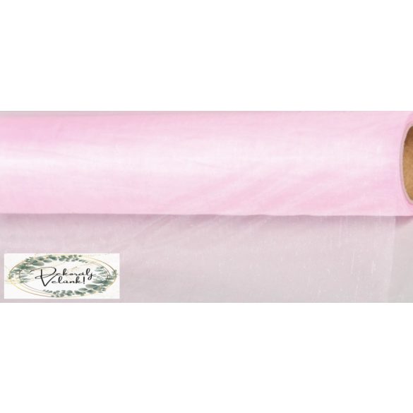 23,5 cm  * 10 m organza babarózsaszín