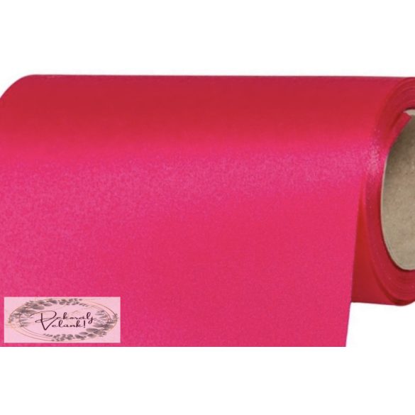Tekercs 15cm*10m szatén székmasni anyag pink ciklámen