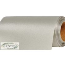 Tekercs 15cm*10m szatén világos ezüst székmasni anyag