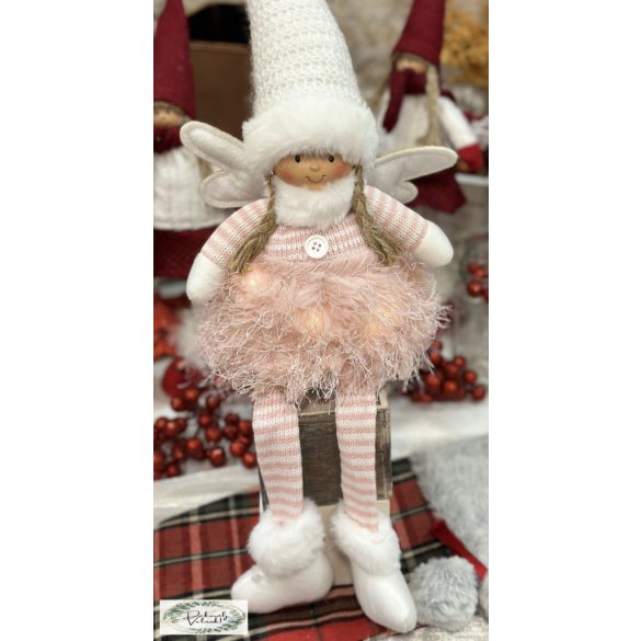 Figura lógólábú tündér LED-es 44 cm  19×15×44 cm_3200