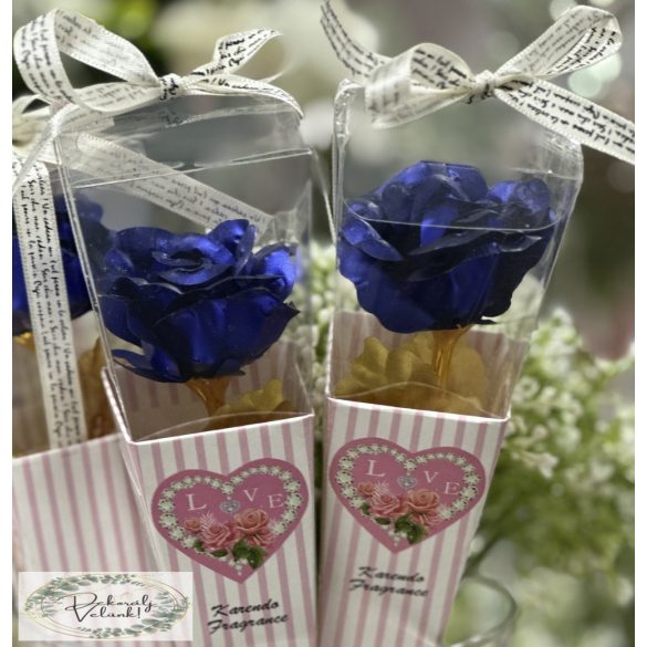 Rózsa fém dobozban 30 cm 