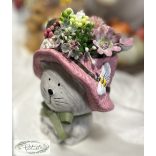 Kaspó cica 10,6*9,7*11,2 cm