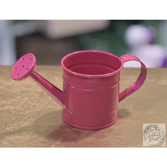 Locsoló kanna bádog pink 6,5 cm magas