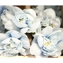 Dekor virág fej világos kék 7 cm