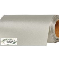 23cm*10m szatén tekercs székmasni anyag világos ezüst