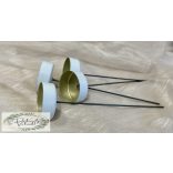 Gyertyatartó pálcán beszúrós mécses 4 db 17 cm hossz