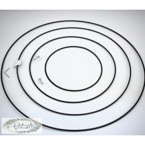 Fém karika 40 cm fekete