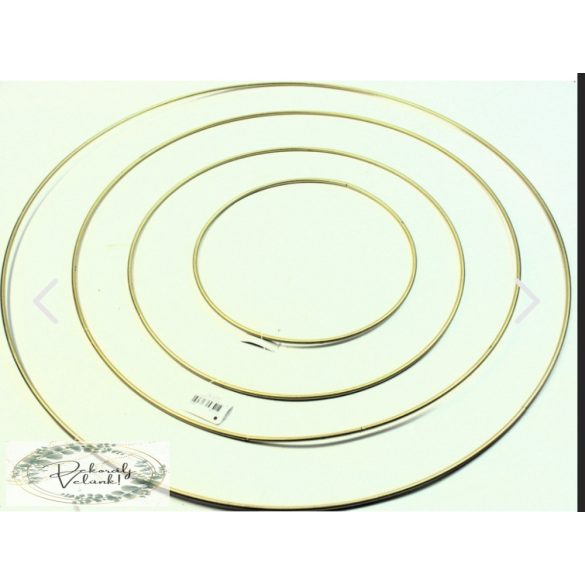 Fém karika 50 cm arany 