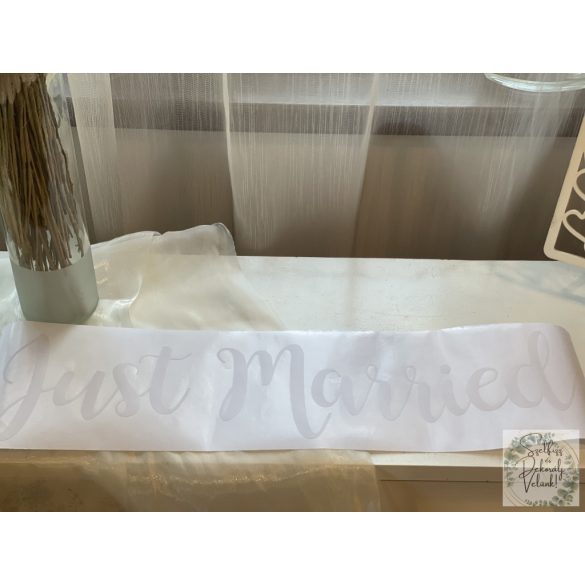 Just Married matrica autó dekioráció 33*45 cm