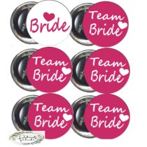 Kitűző készlet lánybúcsúra 6 db-os , 5,8 cm