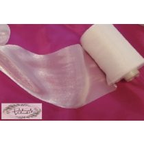 Szatén organza 12cm*50m fehér futó