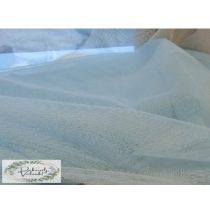 1.5 m széles dekor tüll, világoskék, méterben