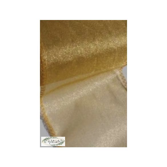 11cm*10m , szegett szélű organza arany 