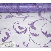 23,5cm x 5m organza inda mintás lila