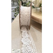 Csipke szalag 33 mm * 5m fehér