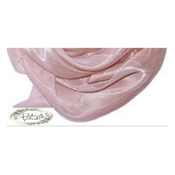 Szatén organza 25cm*10m asztali futó púder bézs