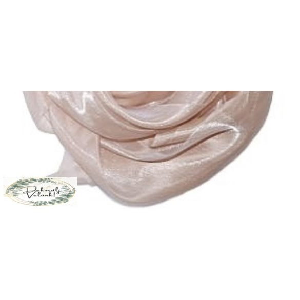 Szatén organza 25cm*10m asztali futó púder rózsaszín