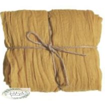 Géz anyag 89 cm * 3 m vintage, mustár sárga
