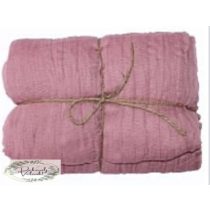 Géz anyag 89 cm * 3 m vintage rózsaszín