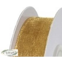 1,5 cm x 22 m organza szalag arany