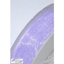 1,5 cm x 22 m organza szalag világos lila
