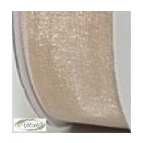 1,5 cm x 22 m organza szalag világos bézs