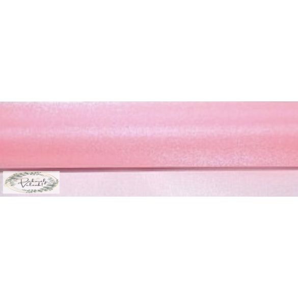 47 cm * 10 m organza világos rózsaszín