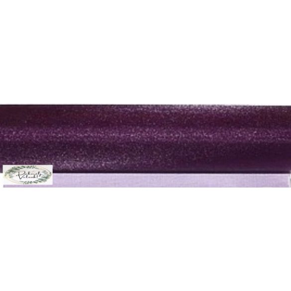 47 cm * 10 m organza padlizsán lila