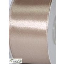3,8 cm x 22m szatén szalag sötét bézs