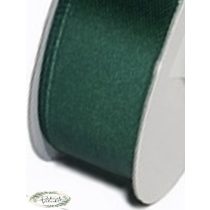 3,8 cm x 22m szatén szalag  smaragd zöld