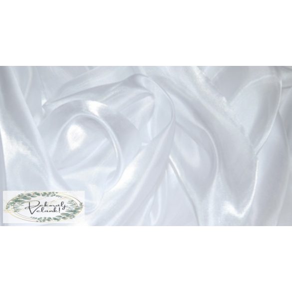 Szatén organza 142cm*10m fehér