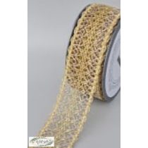 5cm x 9m textil  háló arany