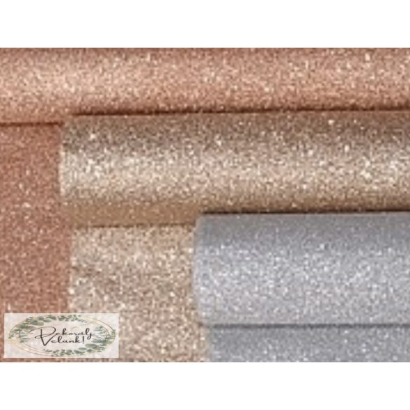 Glitter futó 28cm*5m  több színben ezüst bronz rosegold arany