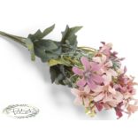 Kőtörőfű csokor világos mályva 33 cm 5 szál mű virágokkal, zölddel