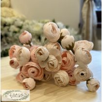   Boglárka köteg 36 db virág, 9 szál, hossz : 30 cm rózsaszín