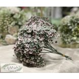 Selyemvirág csokor 16 cm rózsaszín pasztell , 10 db van egy csomagban