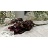 Ananászfű csokor 30 cm 7 ágú selyem pozsgás sötét rózsaszín , szín átmenetes 